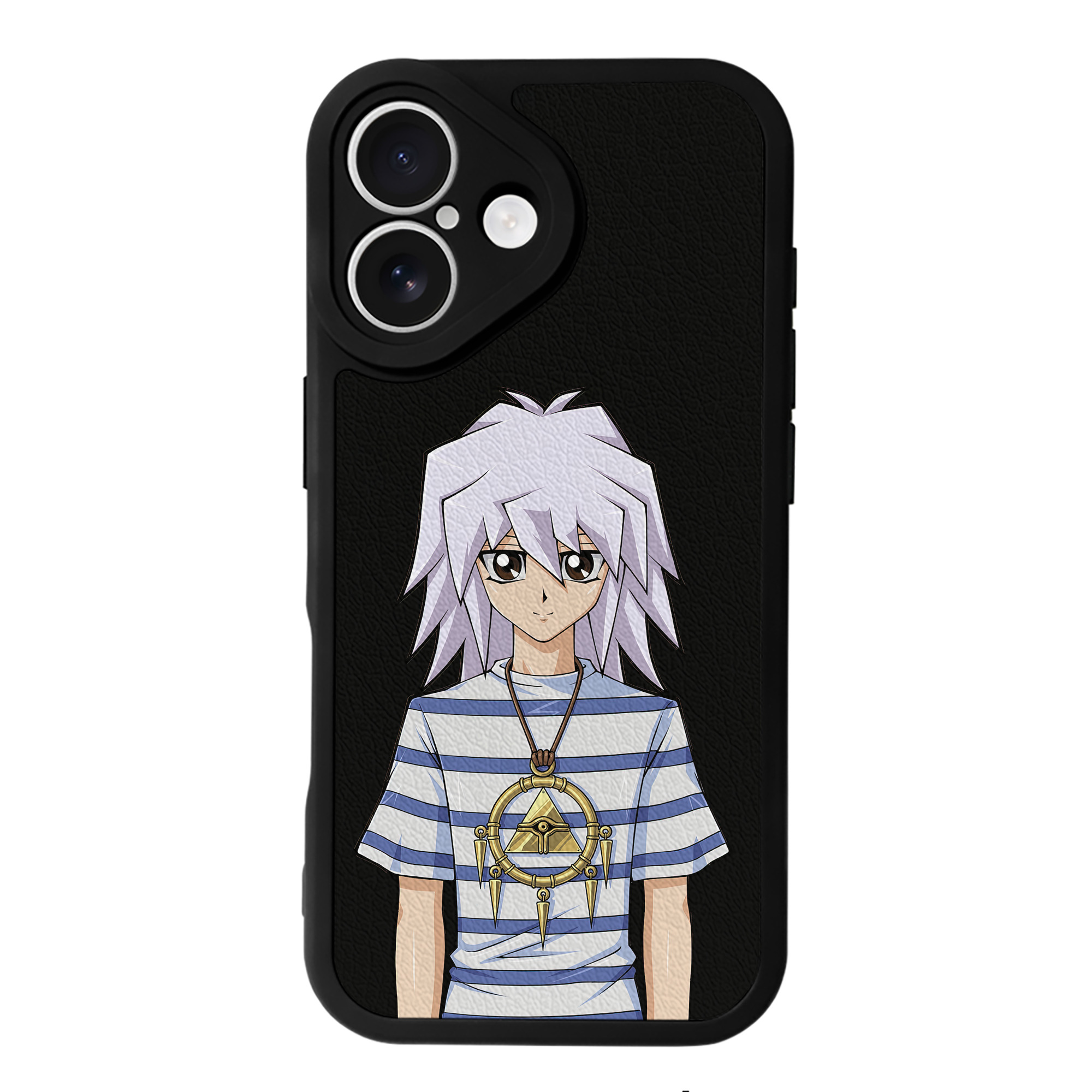 （画像用） 遊☆戯☆王 Yu-Gi-Oh! 【iPhone 16シリーズ対応】シリコンスマホケース（レザー調） 材質：シリコン